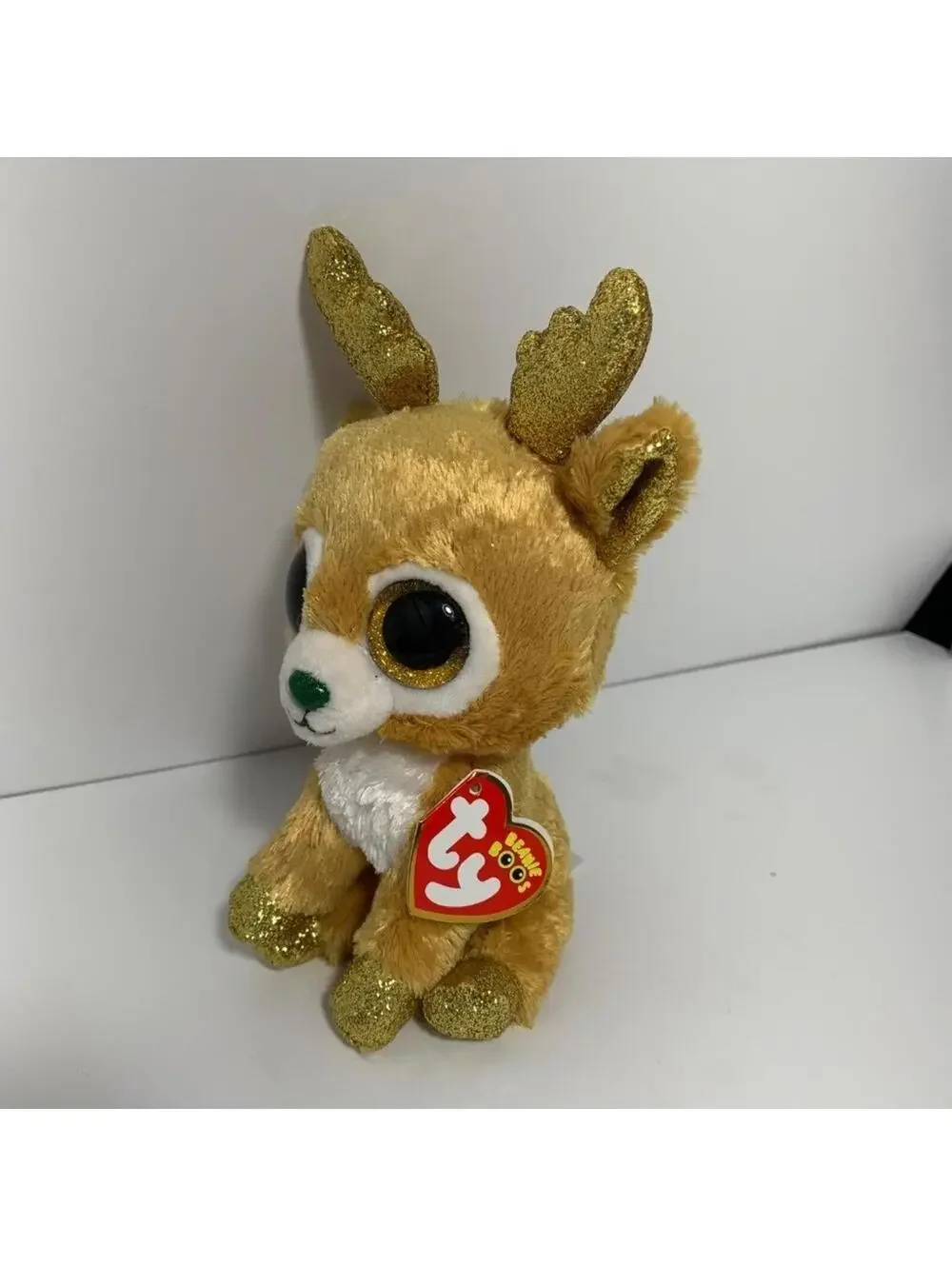 Ty Beanie Boos Glitzy Reindeer Plush 7